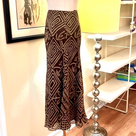 NWT,Lauren Ralph Lauren,Split-Front Patterned Skirt, Completely Lined,Size 10 - Picture 3 of 9